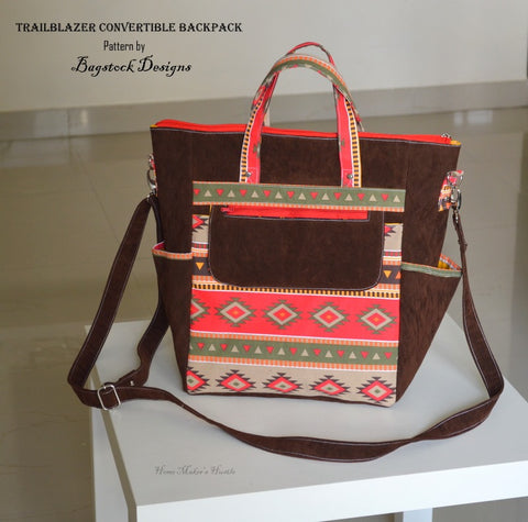 Trailblazer Convertible backpack - Bagstock Sewing Pattern, PDF sewing  pattern