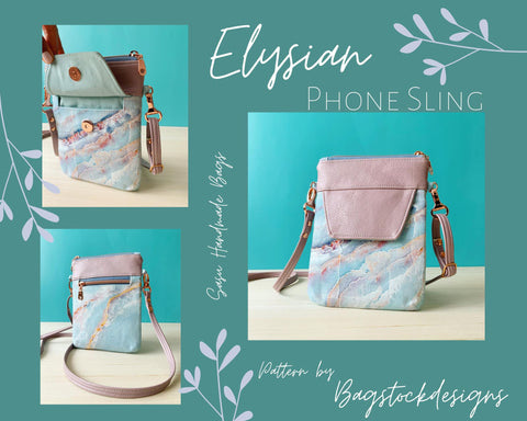 The Elysian Phone Sling Bag (new PDF pattern) – Bagstock Designs